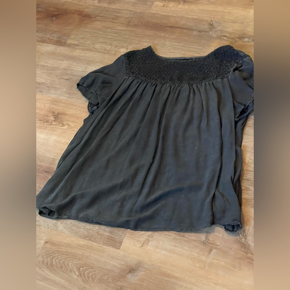 Torrid Flow Gray Blouse